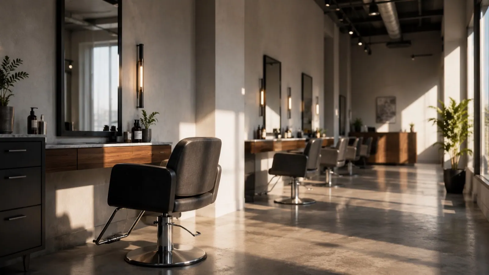 A beauty workspace ready to be rented